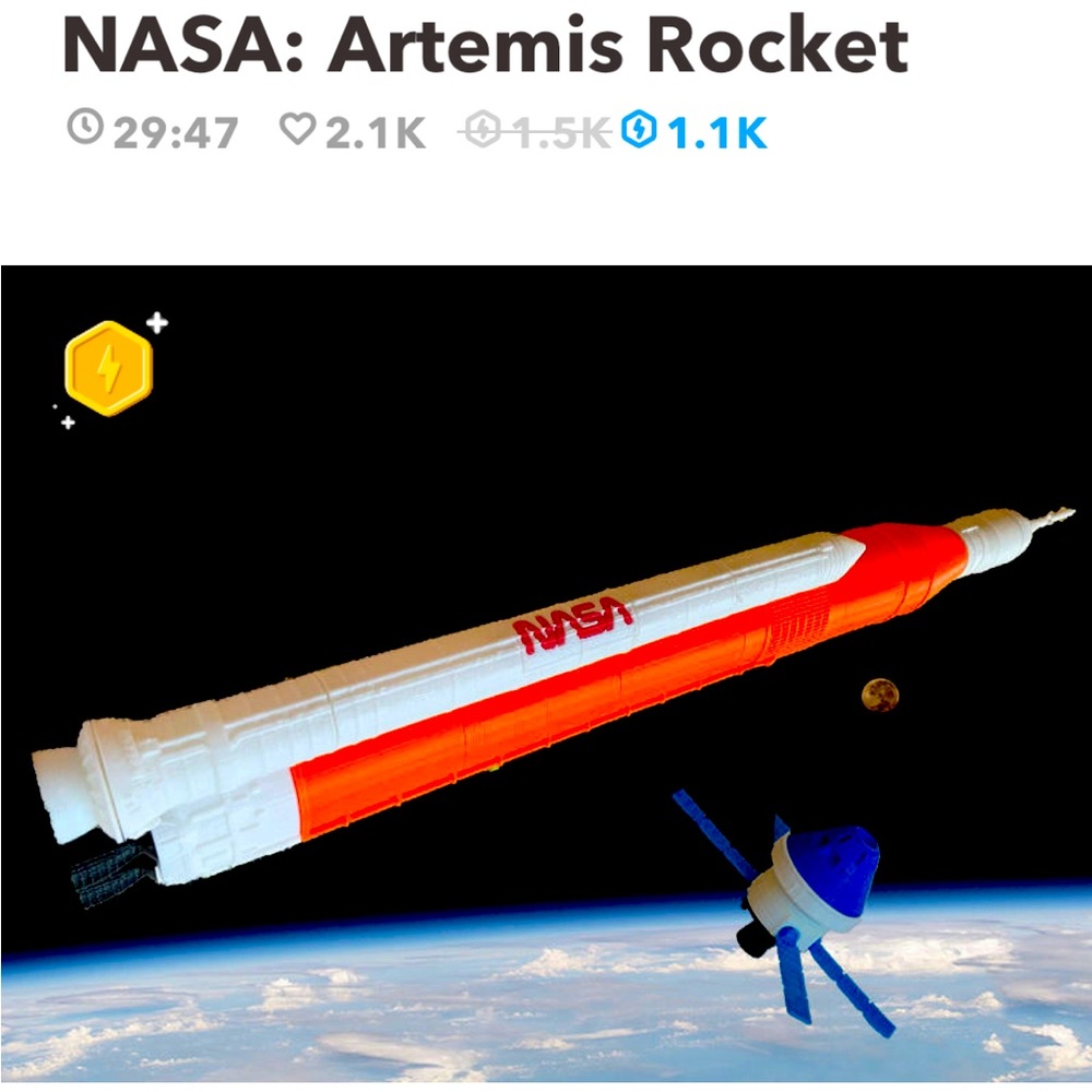 NASA rocket 3d printed ship